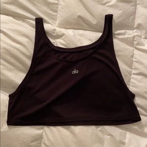 Alo black crop top